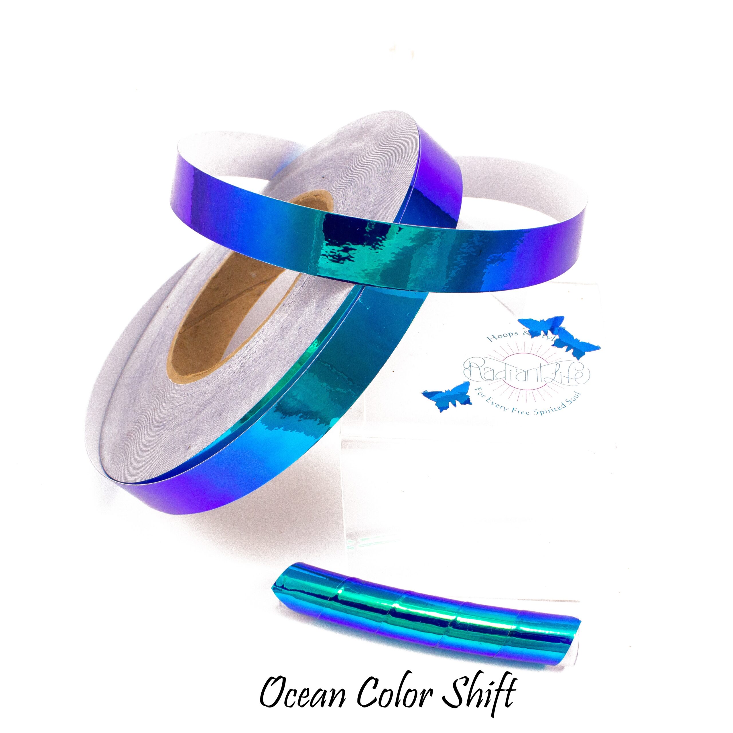 Holographic Taped Beginner Hoop - Holographic Tape w/ Gaffer Grip